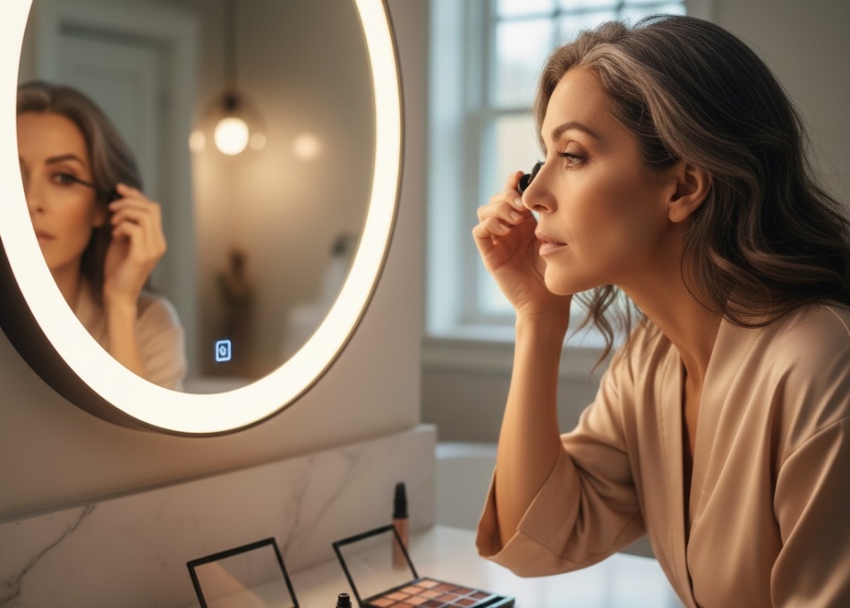 Как за 15 минут убрать морщины на веках: техника макияжа для женщин 45+